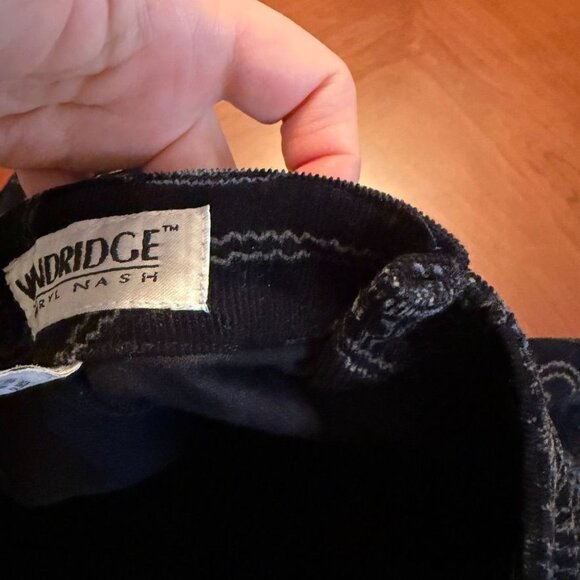 Windridge Sz 10 Women's Black Blue Paisley Boot Cut Pants Jeans - Picture 12 of 12